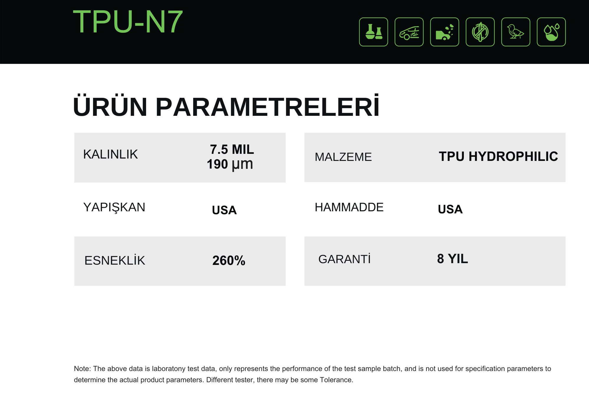 200 MİKRON TPU USA 8 YIL GARANTİLİ PPF KAPLAMA